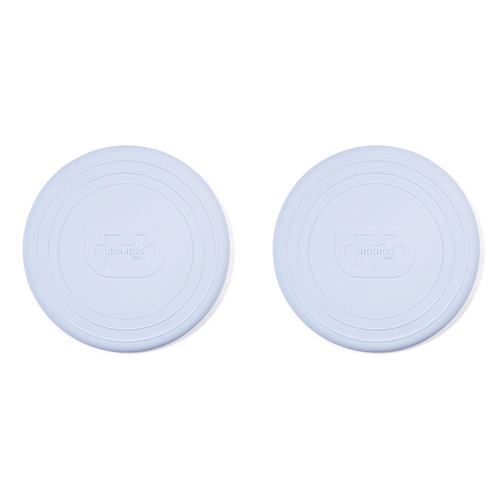 2PK Bigjigs Toys 18cm Flexible Flyer Silicone Flying Disc Toy Dove Grey 18m+