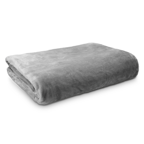 Ardor Boudoir Lucia Luxury Plush Velvet Blanket Queen Bed Silver