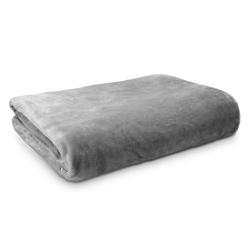 Ardor Boudior King Bed Lucia Luxury Plush Velvet Blanket Silver