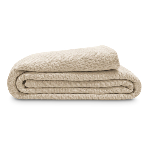Ardor Surry Cotton Blanket Queen Bed Wheat