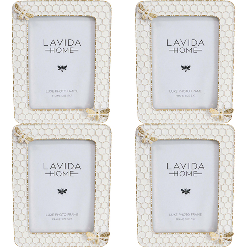 4PK LVD Bee Frame Decorative Display Home Lounge Decor
