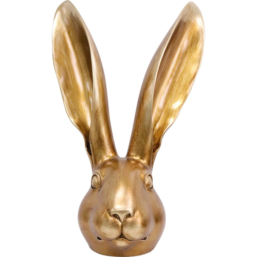 LVD XL Resin Hare Head Sculpture Decor 36.5cm - Gold