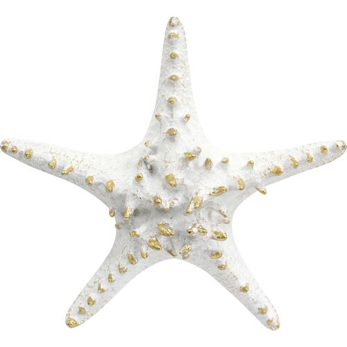 LVD Resin Starfish Decorative Home Display Sculpture 21x19cm Off-White