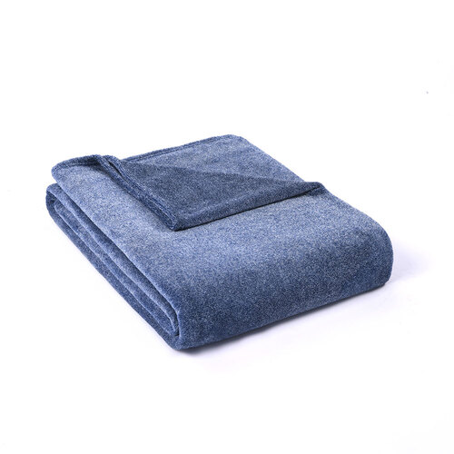 Jason Queen Bed Super Soft Melange 320GSM Blanket Denim