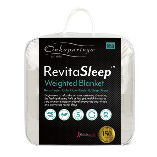 Onkaparinga Adults 5kg 122x183cm Weighted Blanket - Oatmeal