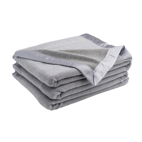 Onkaparinga King/Super King Bed Heirloom Blanket Australian Wool - Grey