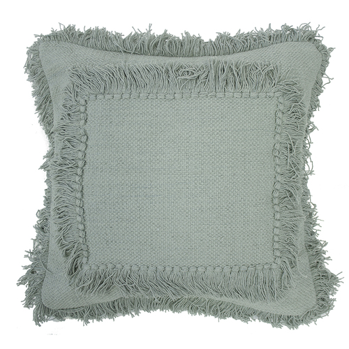 Bambury Decorative Calla Square Cushion Sage 45 x 45cm Cotton Woven