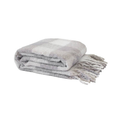 Bambury Cosmo Warm Sofa/Couch Blanket Soft Bedroom Throw 130x200cm Stone