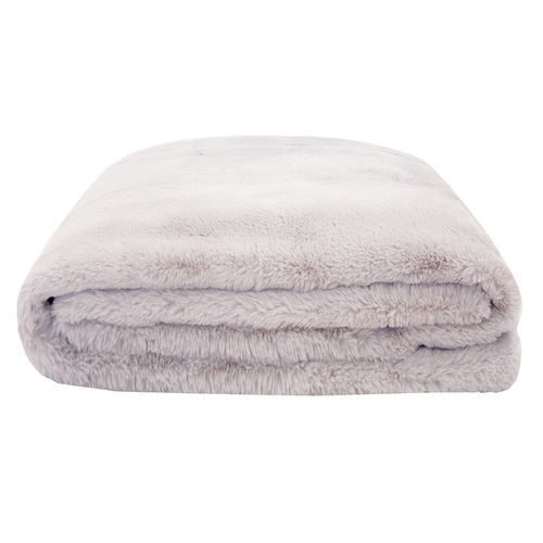 Bambury Decorative Ultra Soft Frida Faux Fur Throw Thistle Home Decor