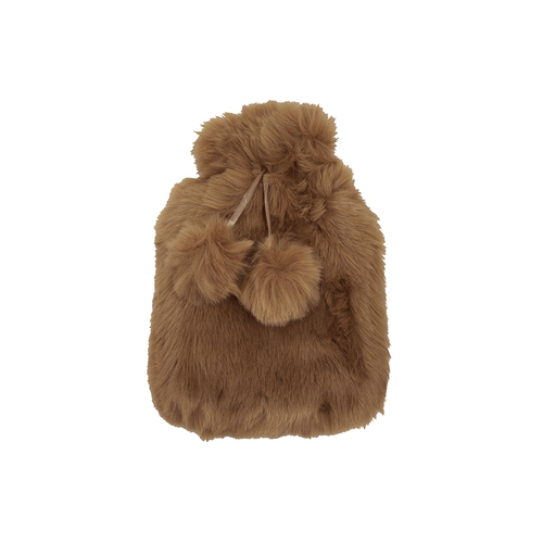 Bambury Silky soft Luxury Faux Fur Hot Water Bottle Fawn 2L Home Living