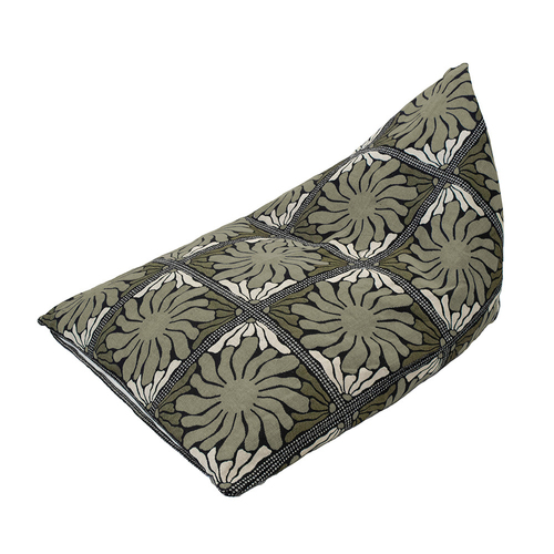 Bambury Zinnia  Triangle-Shaped Bean Bag 145x105cm Moss