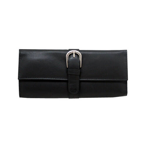 BMS Gifts Leather Jewellery Roll/Travel Case Watches Necklace Rings