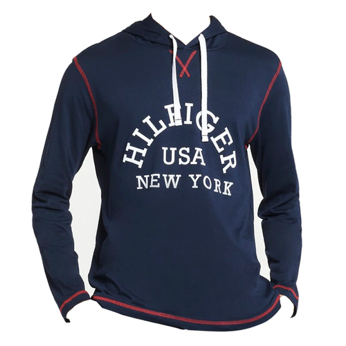 Tommy Hilfiger Men's Size L Sleepwear Jersey Hoodie Dark Navy