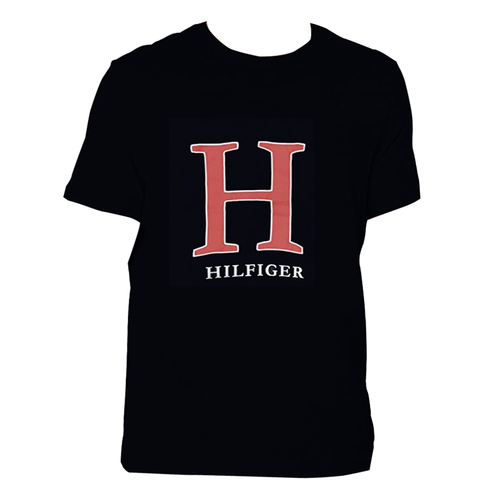 Tommy Hilfiger Men's Size M Sleepwear Graphic Tee Black