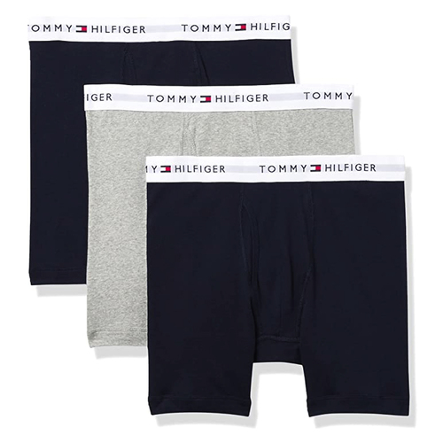 3PK Tommy Hilfiger Men's Size S Cotton Classic Trunk Underwear Multi BLK/GRY