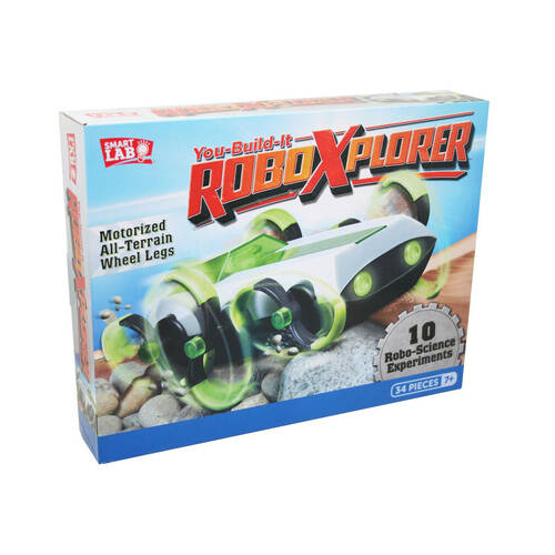 34pc Smart Lab You Build It RoboXplorer Six-Legged All Terrain STEM Kit 7y+