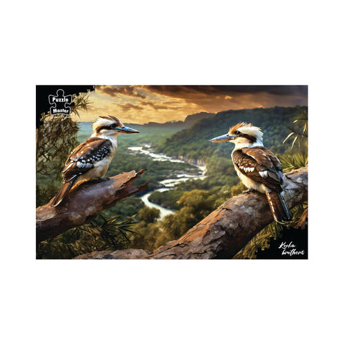 1000pc Puzzlemaster Jigsaw Puzzle Kooka Brothers Kookaburra Surreal Aussie 12y+