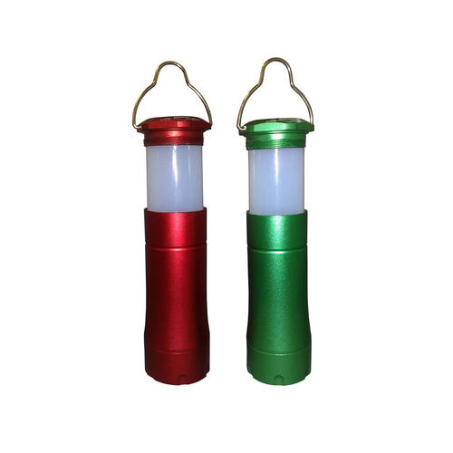 BMS Gifts LED Torch Lantern Twist-To-Switch Camping Accessory 1W Assorted