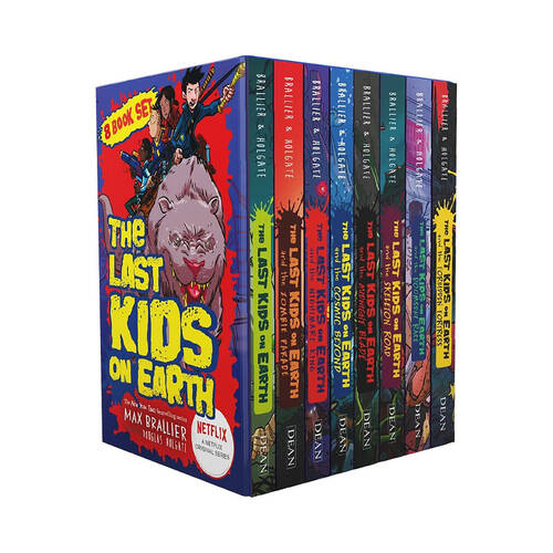 Last Kids on Earth 8 Paperback Book Slipcase Set 8y+ Maz Brallier