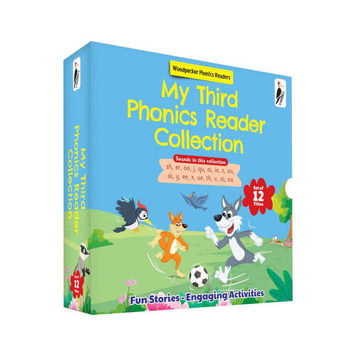 My Third Woodpecker Phonic Readers Set 12 Paperback Book Collection 3y+