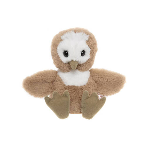 Charlie Bears Hoot the Owl Small Childrens Plush Toy 0Y+ Brown
