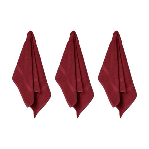 3x Ardor St Regis Collection 50x80cm Cotton Bath Mat Towel Bathroom Berry