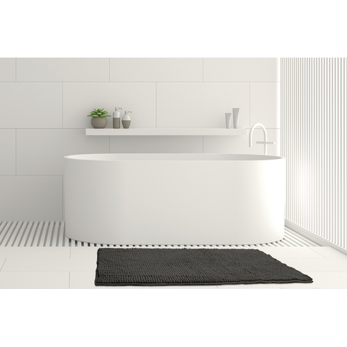 Ardor Toggle 50x80cm Bath Mat Charcoal