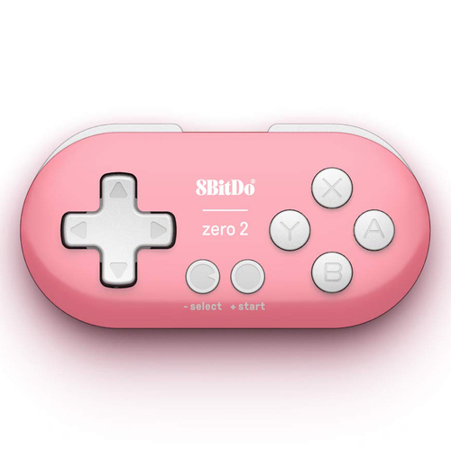 8Bitdo Zero 2 Bluetooth Gaming Controller - Pink/White