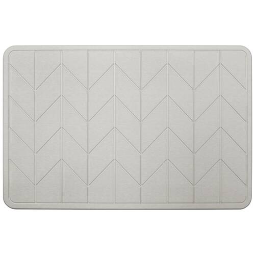 Algodon Dri Bath Stone Quick Absorbing Bathroom Mat 60x39cm Grey