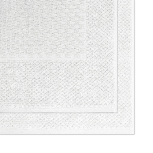 2PK Algodon Portland 100% Cotton Bathroom Shower/Bath Absorbent Mat Ivory 50x80cm