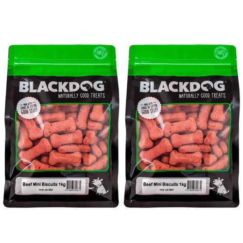 2PK Blackdog Mini Biscuits - Beef 1kg