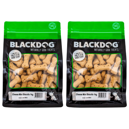 2PK Blackdog Mini Biscuits - Cheese 1kg