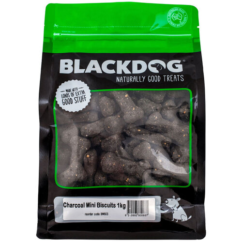 Blackdog Mini Biscuits - Charcoal 1kg