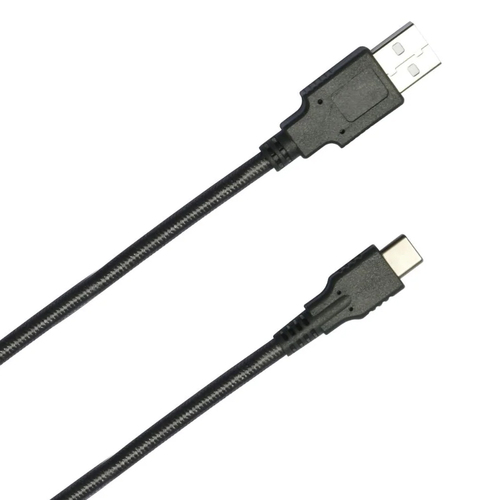 3rd Earth 3m Braided USB-C Charge Cable For Nintendo Switch Lite Grey