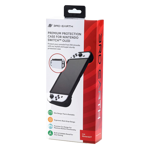 3rd Earth Premium Protection TPU Case For Nintendo Switch OLED Black