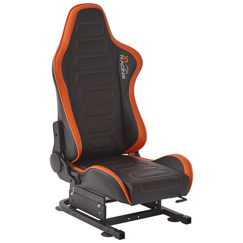 X-Rocker Chicane 83cm Adjustable Racing Gaming Chair Seat - Black/Orange
