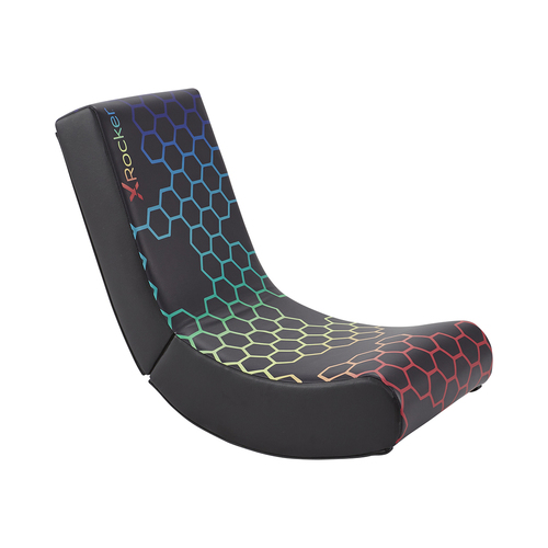 X-Rocker 65cm Foldable Video Gaming Rocker Chair - Hexagon Black