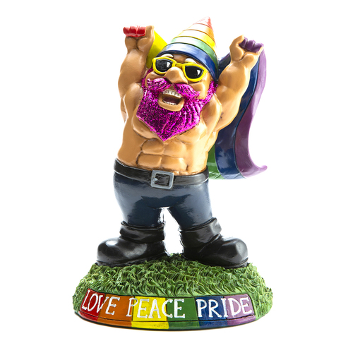 BigMouth Pride Gnome Ornament/Statue Garden Decor