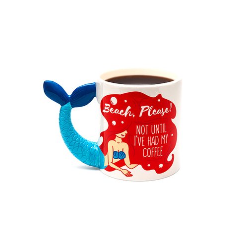 BigMouth Inc. 475ml Beach Please! Mermaid Ceramic Coffee Mug w/ Handle