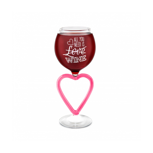 BigMouth Inc. 410ml The All You Need Is Wine Glass Novelty - Clear