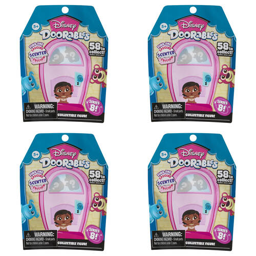 4PK Disney Doorables Collectible Figures Blind Bag S8 Assorted 5y+