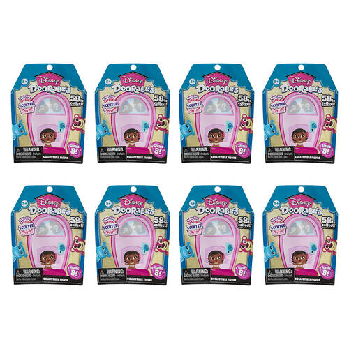 8PK Disney Doorables Collectible Figures Blind Bag S8 Assorted 5y+