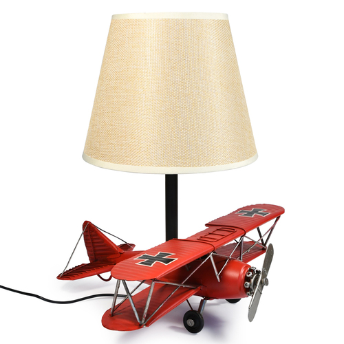 Auto Petit USB LED Lamp Red Baron Plane 29x33cm