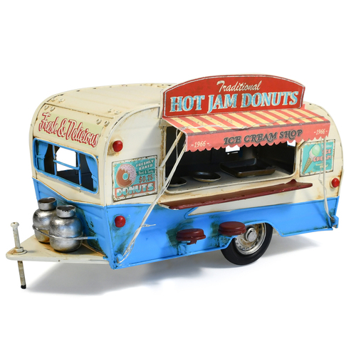 Auto Petit Festoon Lights Hot Jam Donuts Van Metal Ornament 31x16cm