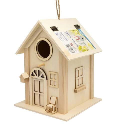Boyle Wood Birdhouse w/Open Top Craft Project/Home Decoration 18.5x18x24.5cm