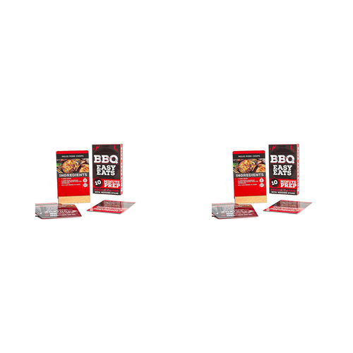 2PK Boxer Gifts Easy Eats BBQ Recipe Cards Home/Kitchen Cooking