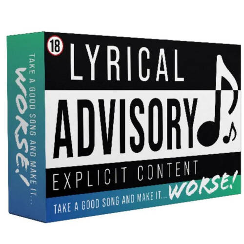Boxer Gifts Lyrical Advisory Music Lyric Card Game 24x13cm 18y+