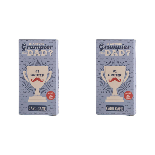 2PK Boxer Gifts Is Anyone Grumpier Than Dad Family Card Game