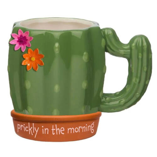 Boxer Gifts Prickly In The Morning' Cactus Novelty Coffee Mug 18oz