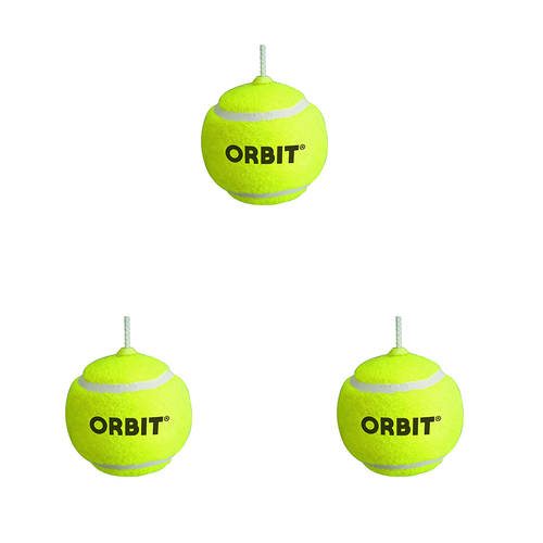 3PK Orbit Tennis Replacement Ball Kids/Childrens Pretend Play Toy 8+